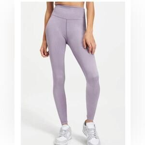 *NWT, Womens, Good American, Ribbed Shine Clean Seamless Leggings, 5/6